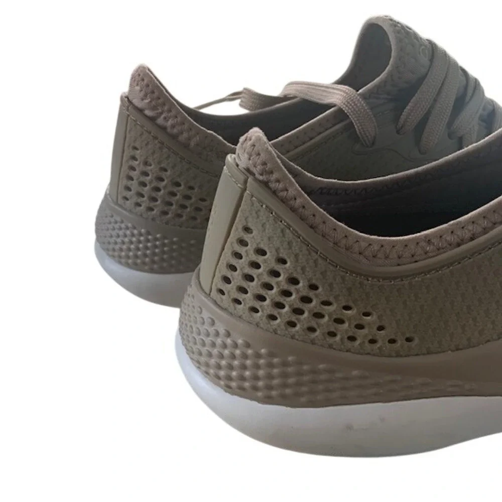Crocs LiteRide 360 Pacer Sneakers Men's 8 Khaki Mushroom Comfort Walking Shoes